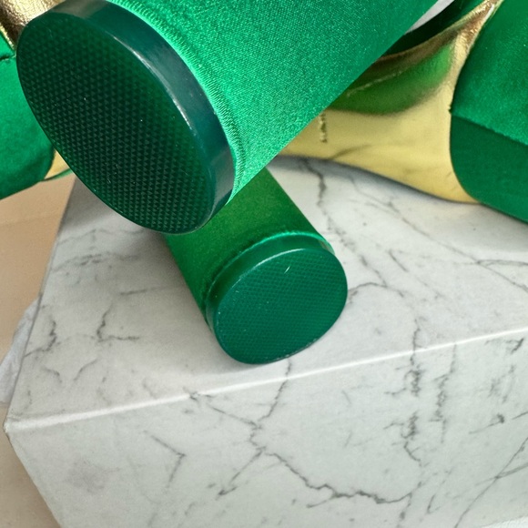 Jessica Rich Green Platform Sandals - Picture 6 of 9